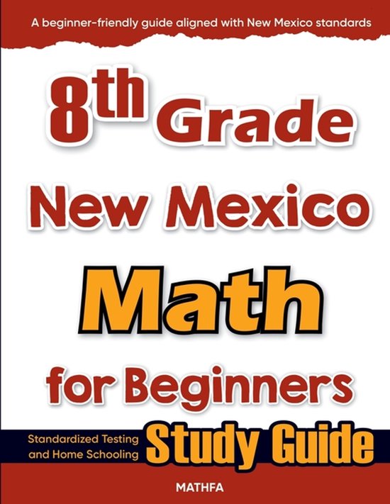 8th Grade New Mexico Math for Beginners - cover