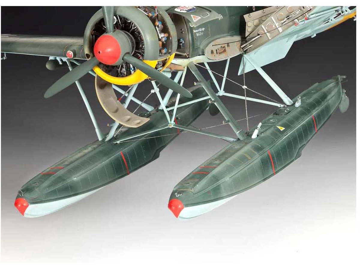Revell Modelbouwpakket Vliegtuigen - 03787 Arado Ar 196A-3 Seaplane - WWII Duits Verkenningsvliegtuig - Propellervliegtuig Plastic - 1:32 - Modelbouw — afbeelding 4