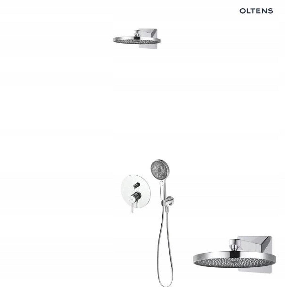 Oltens Molle Doucheset Inbouw - Chroom, 26cm Regendouche