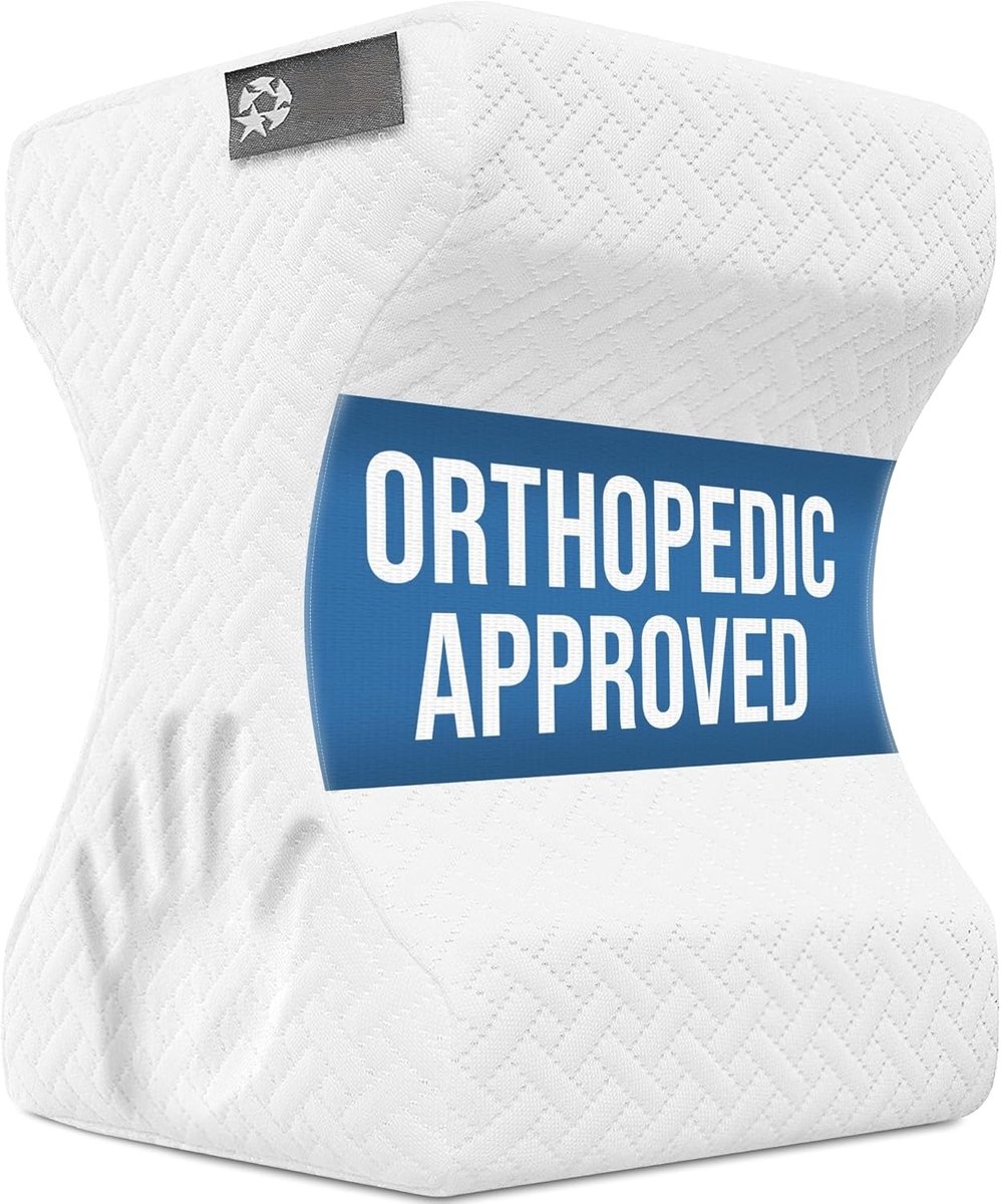 PromoHome Traagschuim Kniekussen - Ergonomische Ondersteuning voor Comfortabele Nachtrust