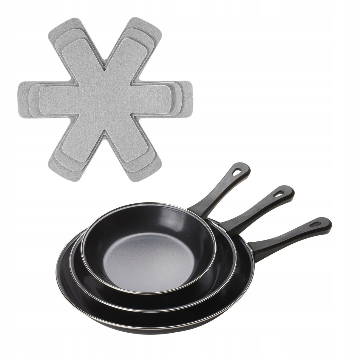 Set van 3 Beschermende Panonderleggers - Keuken Organizer