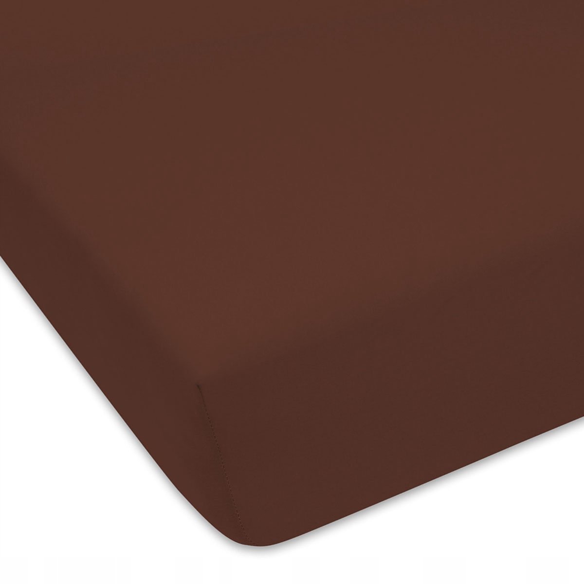 Jersey laken met elastiek - 40x90 cm - Chocola Bruin