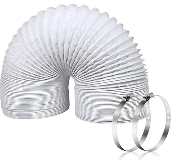 Foto: Ventilatietube 100 mm flexibele 2 meter aluminium slang voor afzuigen droogapparaten en groeiomgevingen