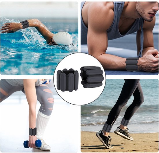 Polsgewichten Verstelbare Enkelgewichten voor Vrouwen Mannen Kinderen 0,75kg *2 Pilates Siliconen Been Arm Gewogen Armband voor Yoga Dans Hardlopen Wandelen Zwemmen Thuis Sportschool Fysiotherapie Polsgewichten Verstelbare Enkelgewichten voor Vrouwen Mannen Kinderen 0,75kg *2 Pilates Siliconen Been Arm Gewogen Armband voor Yoga Dans Hardlopen Wandelen Zwemmen Thuis Sportschool Fysiotherapie