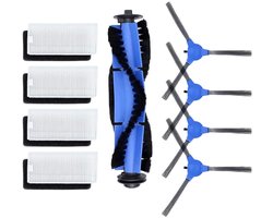 Accessoires Onderdelen - 9-Delig - Stofzuiger Onderdeel - Geschikt voor Eufy RoboVac 11S/15C/30C/25C/35C/15T Robotstofzuiger - Vervangende Onderdelen - Met 1 Hoofdborstel, 4 Zijborstels, 4 HEPA-Filters