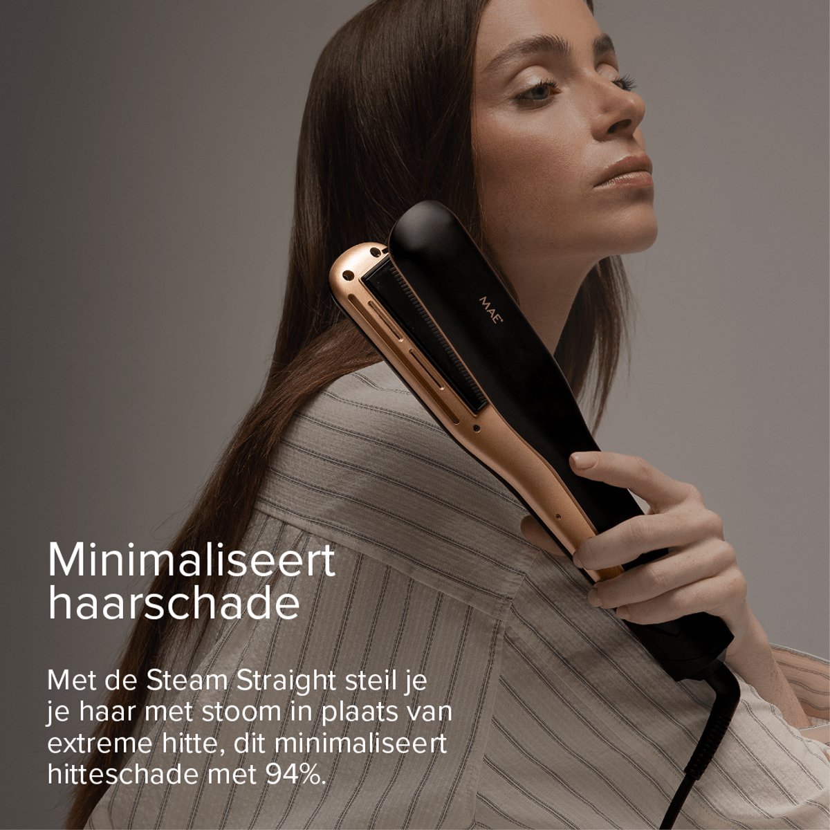 MAE Steam Straight stoomstijltang – stoom & keramisch thumbnail 3