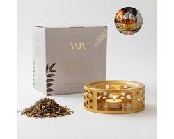 Vaja® Theepot Warmhouder - Theelichthouder - Rechaud met Waxinelicht - Theemaker - Tea Maker - Verwarmer - Theelicht Houder Voor Theepot - Warmhouder Theepot - Theewarmer Theelicht