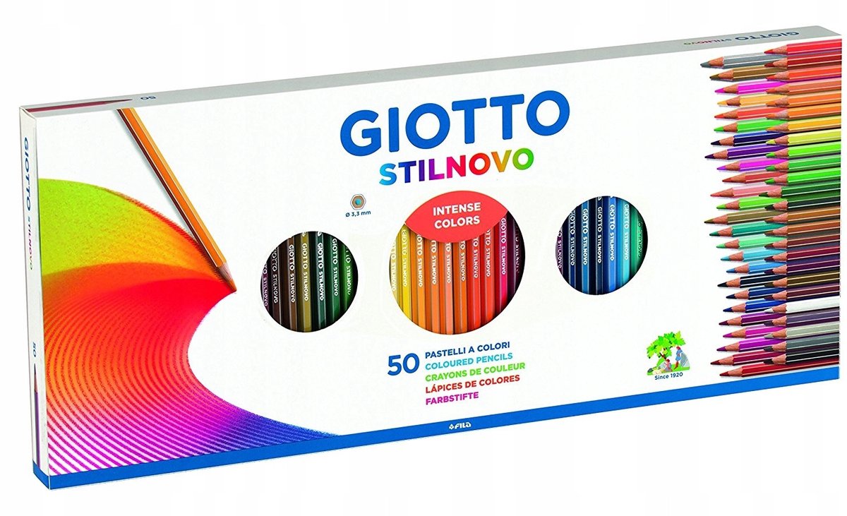 Giotto Stilnovo Kleurpotloden Set - 50 Stuks - Onbreekbaar