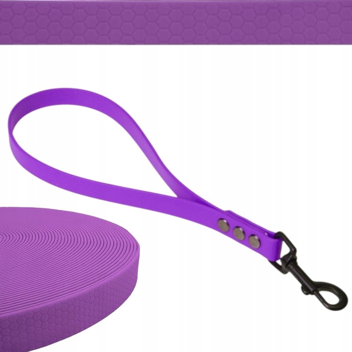 Waterdichte Hondenlijn ShelbyPets 1.6cm Kort Handvat - Paars