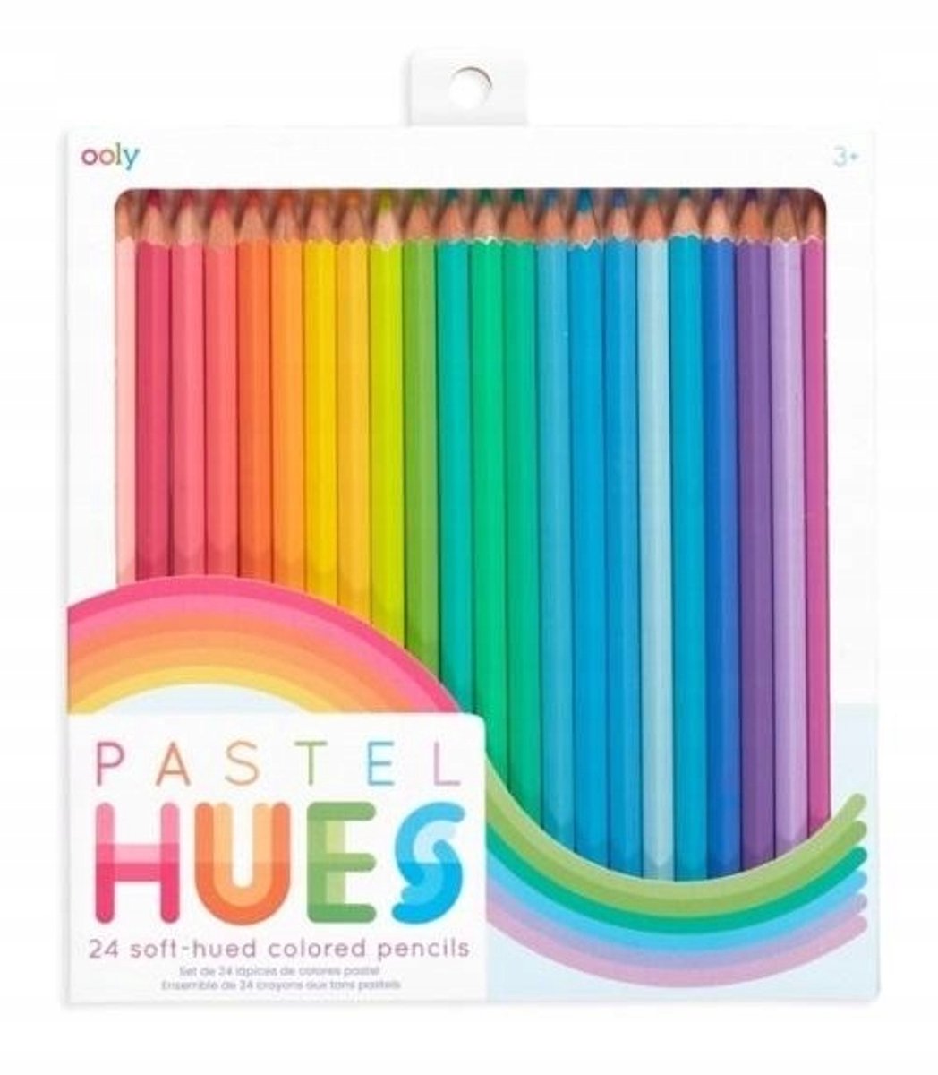 Ooly Pastel Kleurpotloden Set - 24 Levendige Pastelkleuren