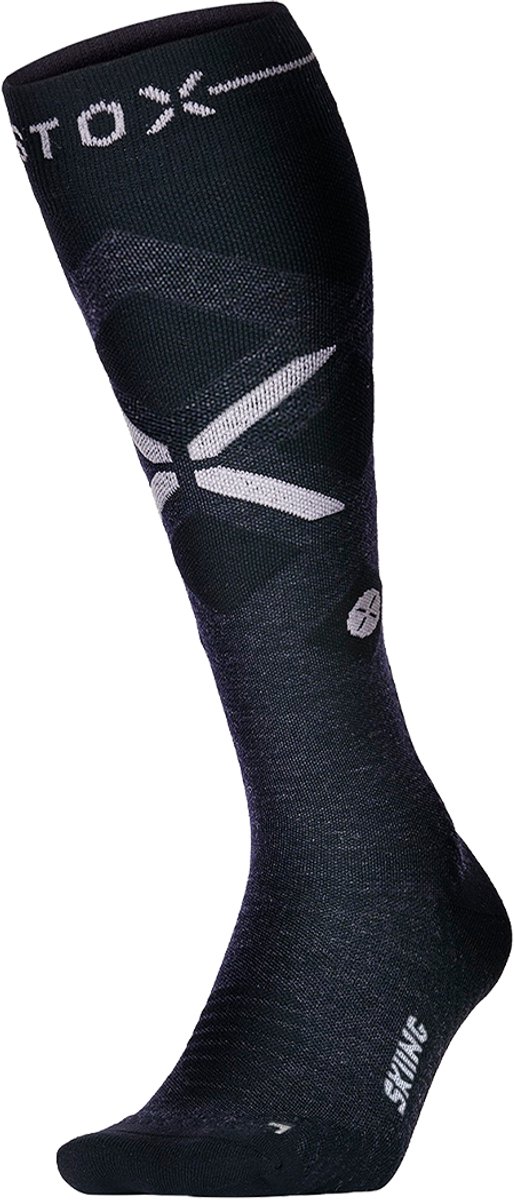 STOX Energy Socks Skisokken Dames Compressiekousen Merino Wol Sokken Ski & Snowboard Compressie Sokken : 36-38 1 Paar Blauw