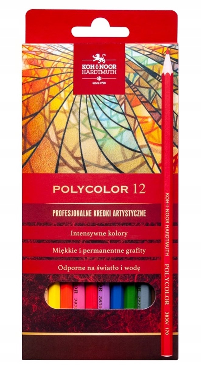 Koh-I-Noor Polycolor Kleurpoldoden Set - 12 Kleuren