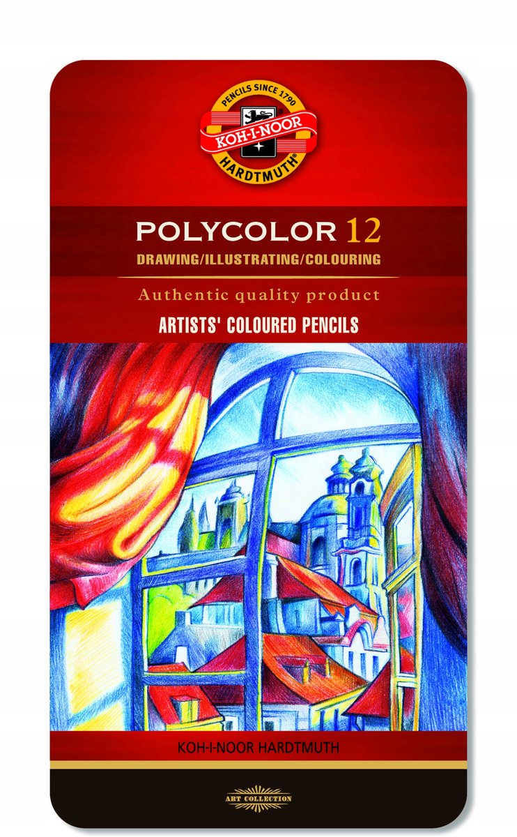 Koh-I-Noor Polycolor Kleurpotloden - 12 stuks