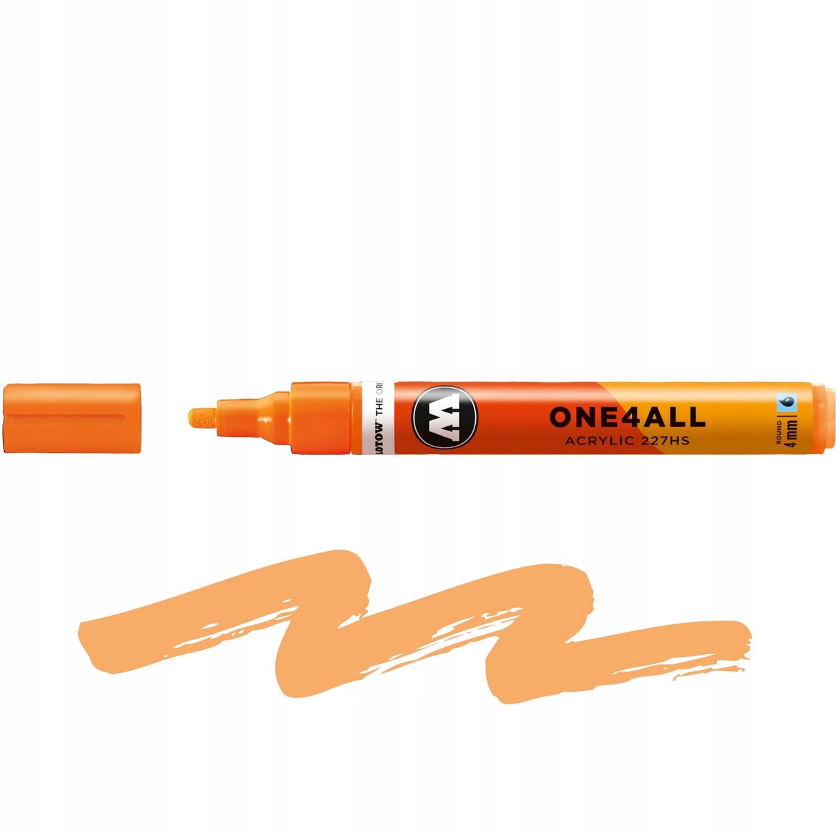 Molotow 227HS Marker Acryl Neon Oranje Fluorescerend 4mm