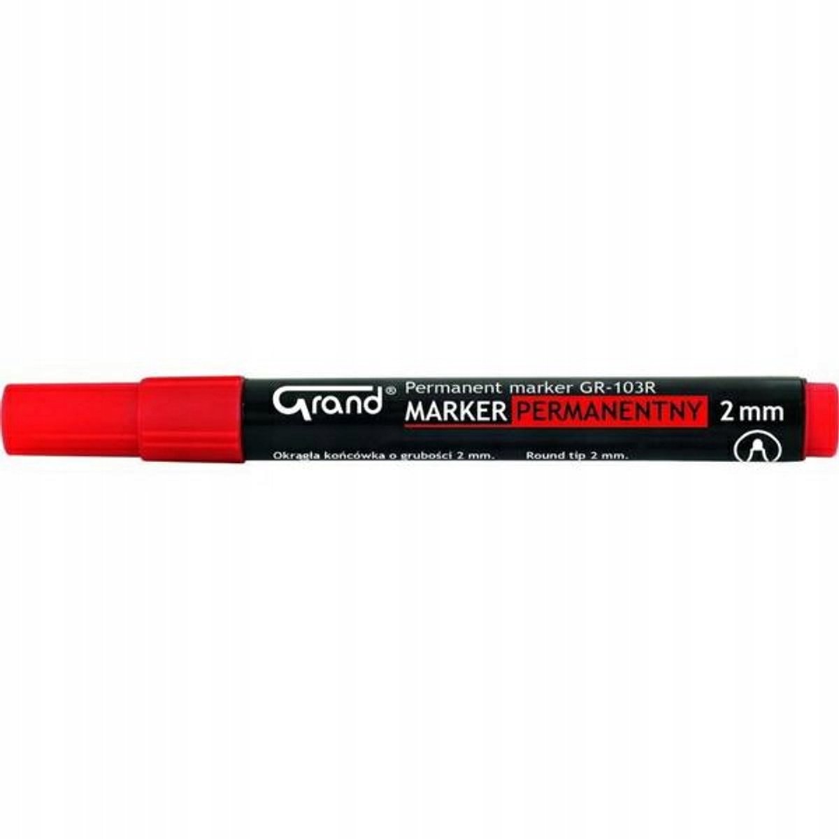 Grand Marker Permanent GR-103R Rond Rood - 1 Stuk