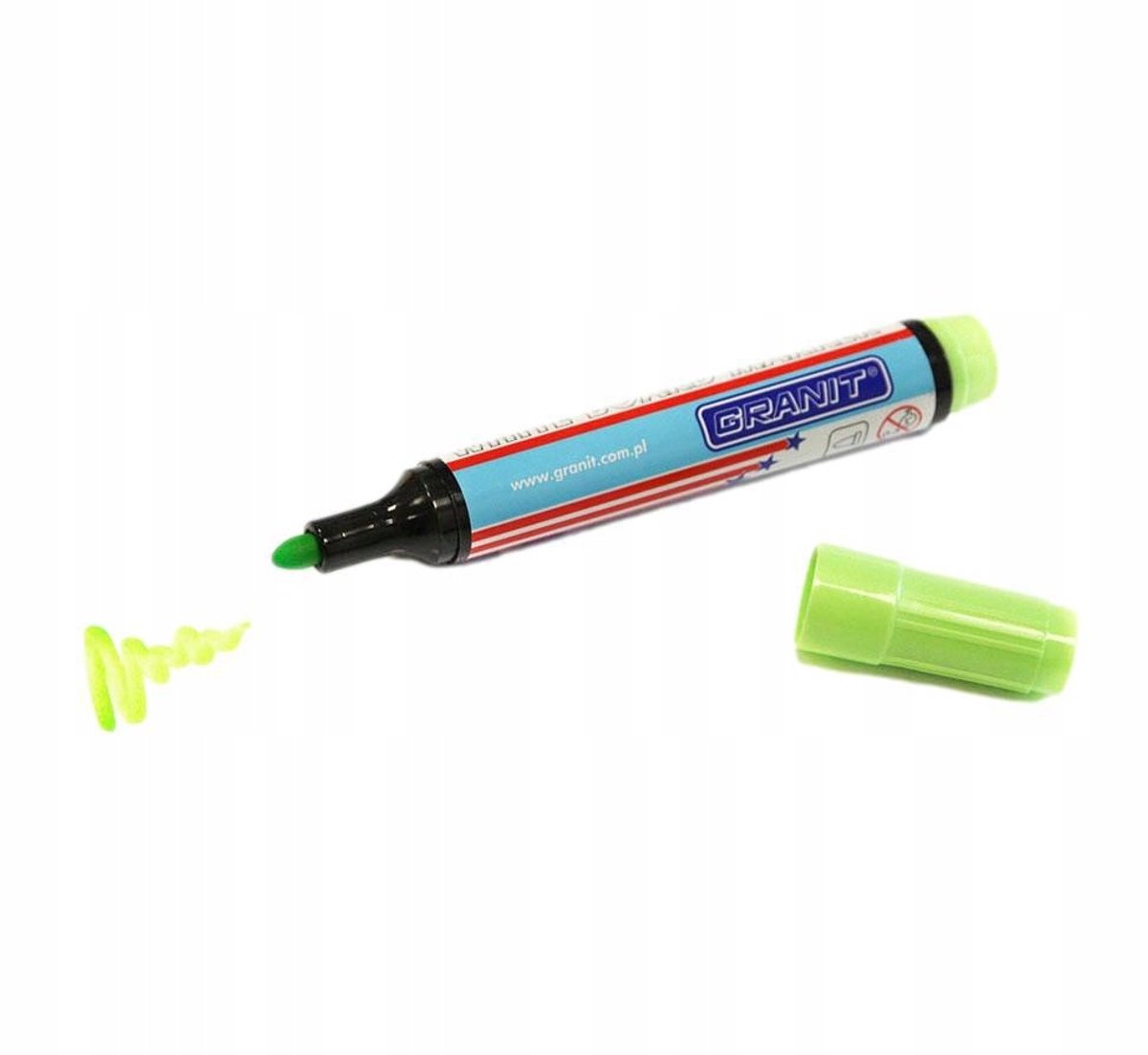 Geelgroene Whiteboard Stift voor Planners - Snel Drogen