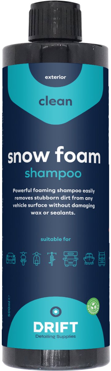 Snowfoam Shampoo - Auto/Motor/Fietsshampoo - Geconcentreerde Shampoo - Dik schuim - Foamshampoo - 500ML