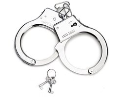 Jonyx - Handboeien - Polsboeien - Metaal - Verstelbaar - Met 2 sleutels - Zilver - 22 cm