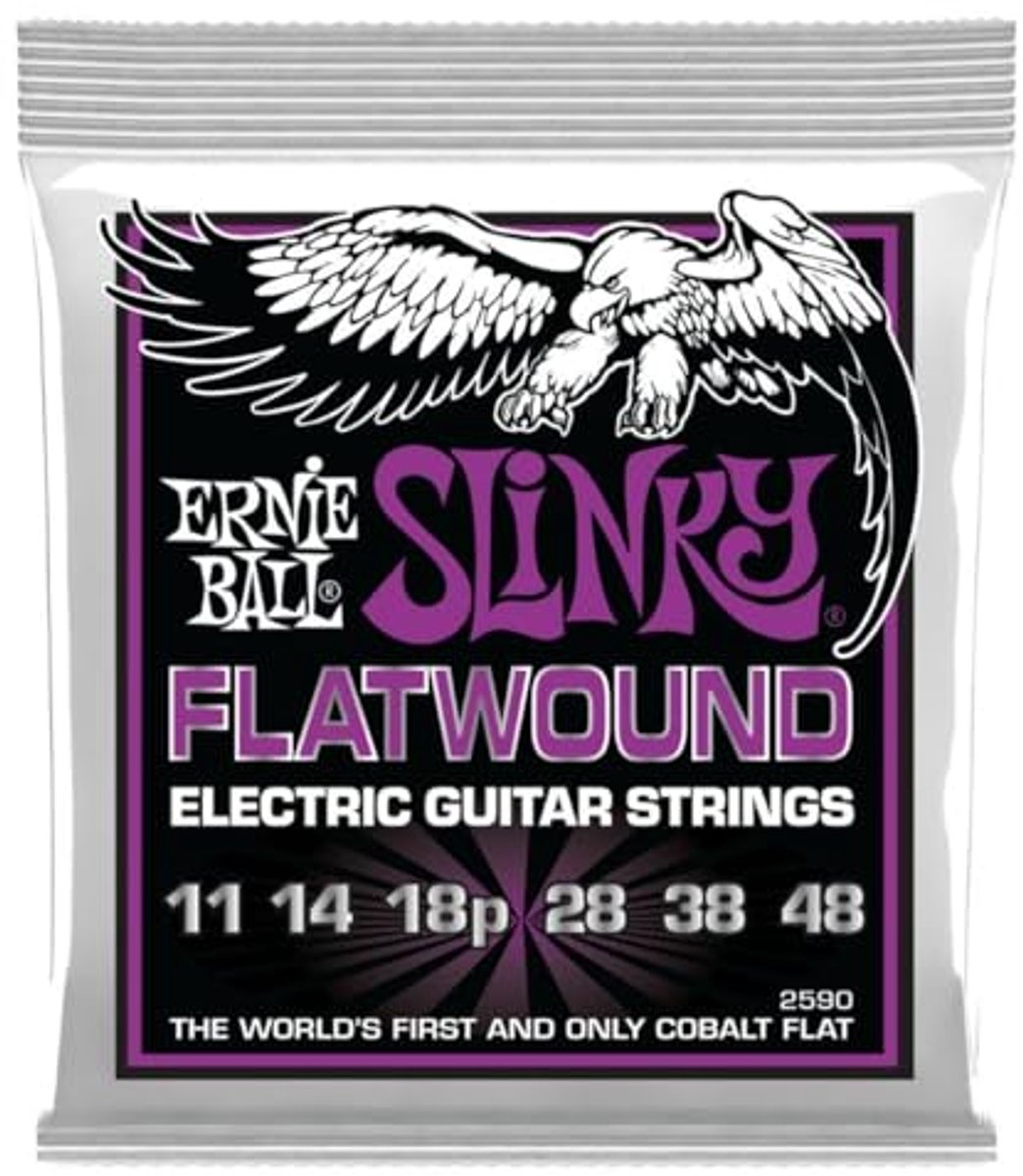 Flatwound Electric Guitar Strings 11-48 Gauge