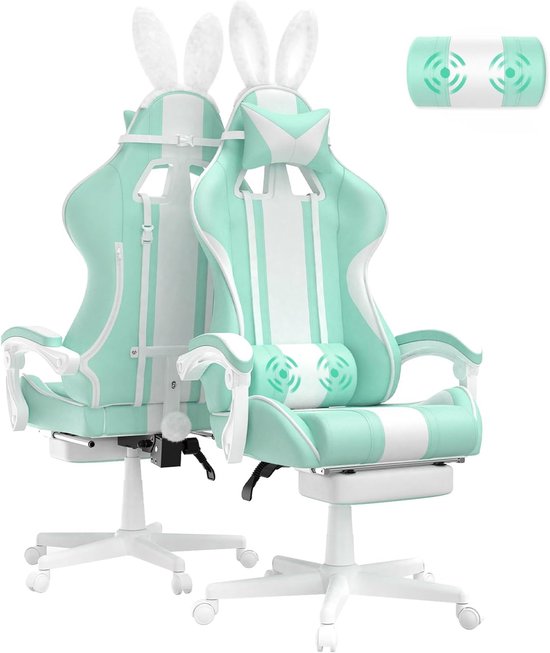 Soontrans Ergonomische Gamingstoel Met Voetsteun Mintgroen - Soontrans - €94,99