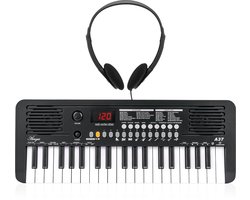 Aengus Keyboard Piano Keyboard Kind met 37 toetsen - Aanslaggevoelige Toetsen - USB-C MIDI - inclusief Stereo Koptelefoon