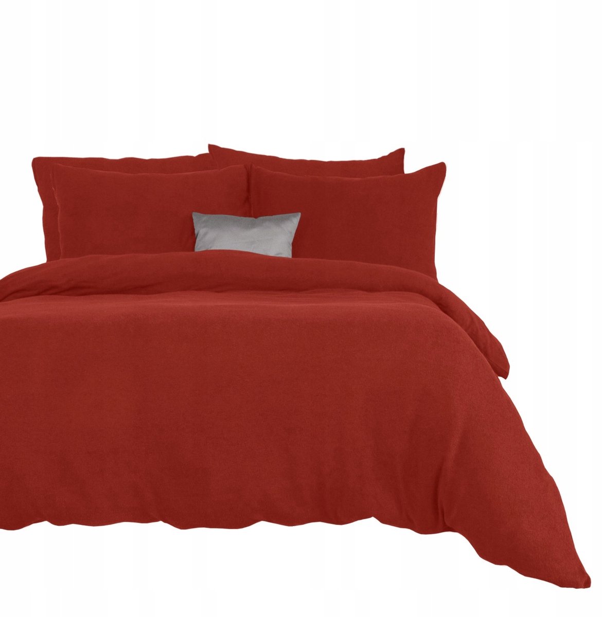 Badstof beddengoed bordeaux 160x200 cm, 3-delig