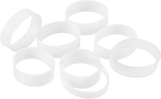 QUARKZMAN 100 stuks rekbare elastieken, zwart, 25 mm x 1,4 mm, voor gebruik thuis of op kantoor