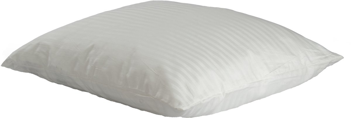 Luxe Katoenen Kussensloop 70x80cm Crème Gestreept