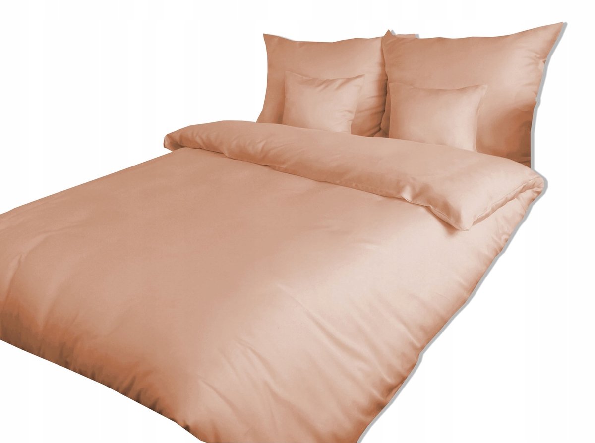 Katoenen satijnen beddengoed set 180x200 Roze