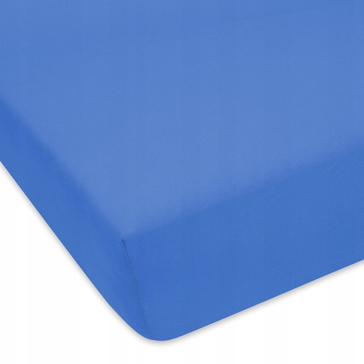 Blauwe Jersey Hoeslaken Katoen 90x180 cm met Elastiek