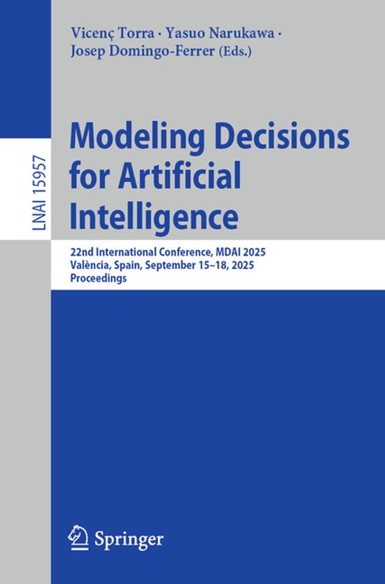 Lecture Notes in Computer Science15957- Modeling Decisions f ... - cover