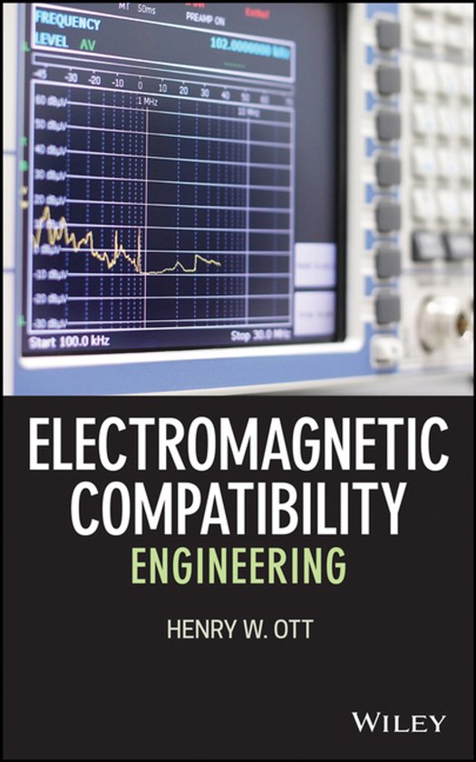 Couverture du livre "Electromagnetic Compatibility Engineering" par Henry W. Ott avec un graphique d'oscilloscope.