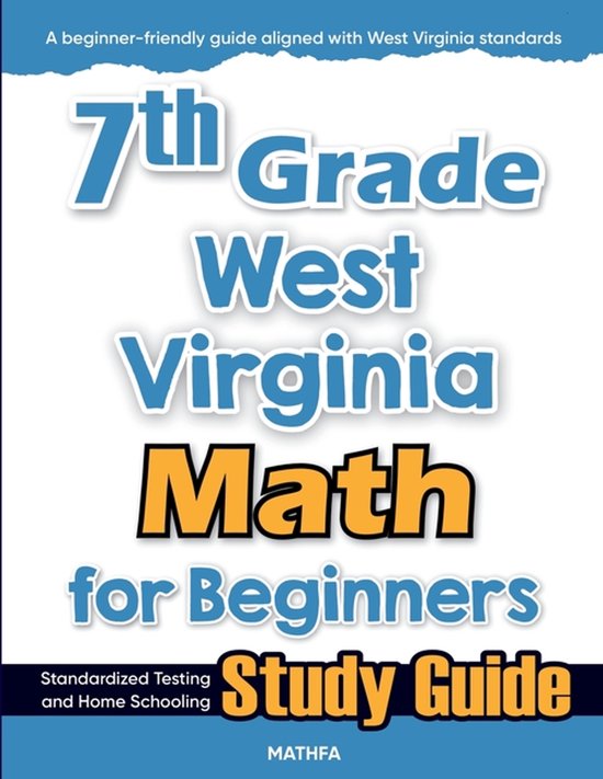 7th Grade West Virginia Math for Beginners - cover