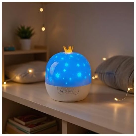 Universele nachtlampprojector - Nachtlamp met muziek, 360 graden draaibare plafondprojector voor slaapkamers, babykamers, met 21 filmsets — afbeelding 5