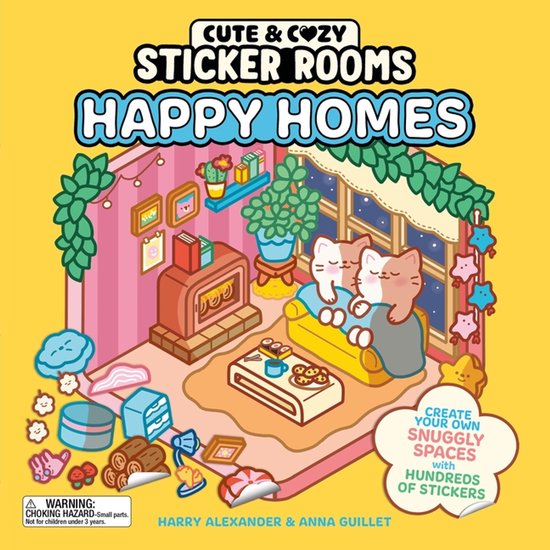 Cute & Cozy Sticker Rooms: Happy Homes - cover