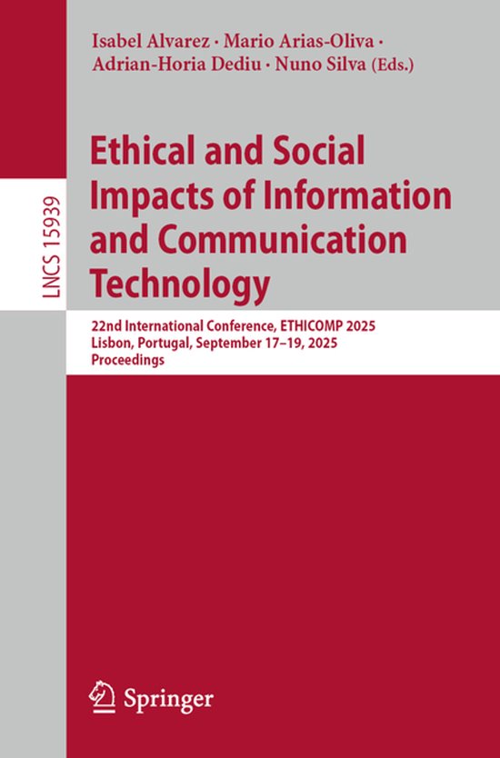Lecture Notes in Computer Science15939- Ethical and Social I ... - cover