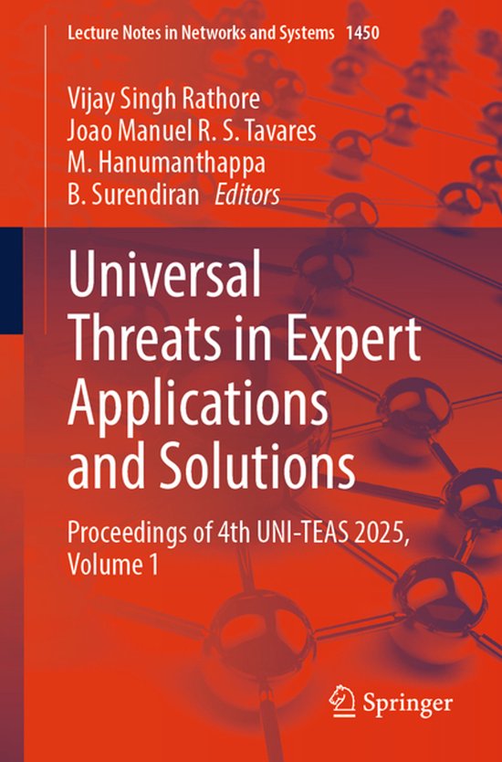 Lecture Notes in Networks and Systems1450- Universal Threats ... - cover
