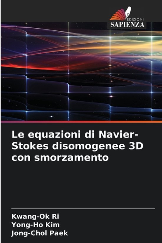 Titel: Le equazioni di Navier-Stokes disomogenee 3D con smorzamento. Abstracte weergave van golven en lichtstralen.