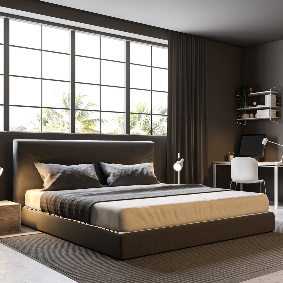 Aufun Cederhout Lattenbodem - 160x200cm - 23 Latten - Oprolbare Opvouwbare Bodem - met Zwarte Elastische Band