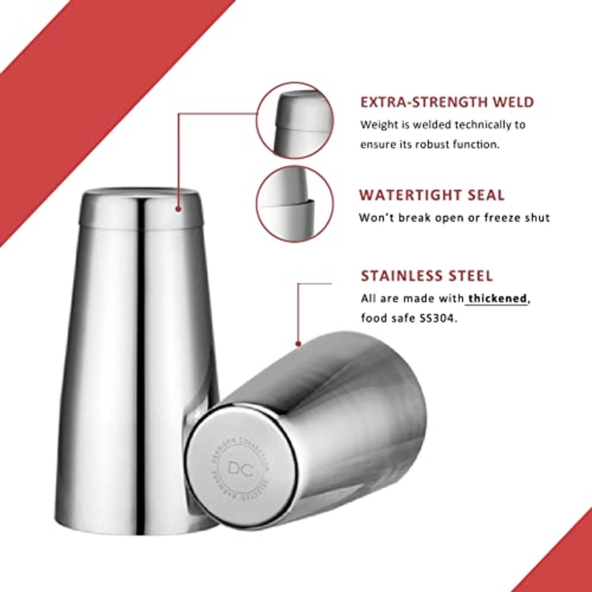 Professionele Boston shaker set 18oz en 28oz voor cocktails