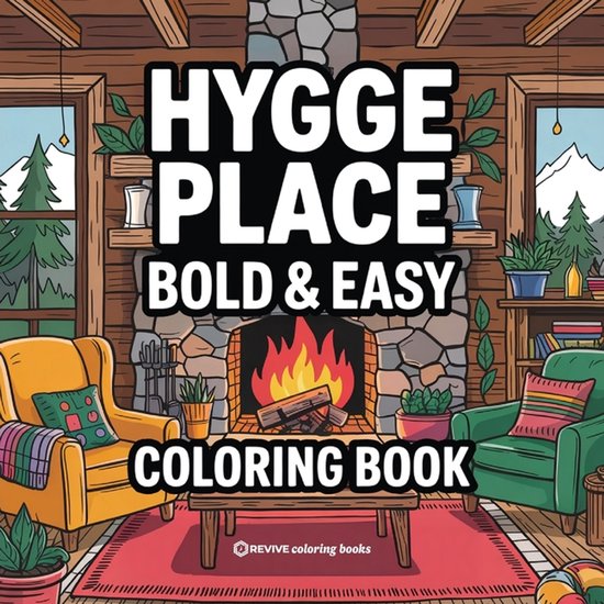 Bold & Easy Stress Relief Coloring Books- Bold & Easy Hygge  ... - cover