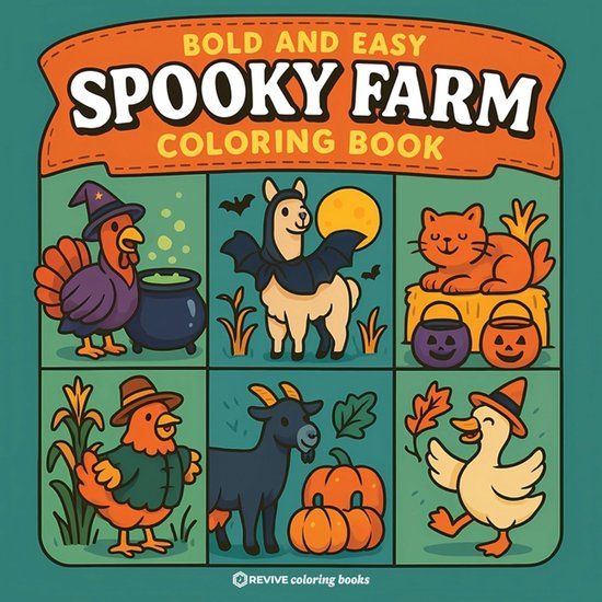 Bold & Easy Stress Relief Coloring Books- Bold & Easy Spooky ... - cover