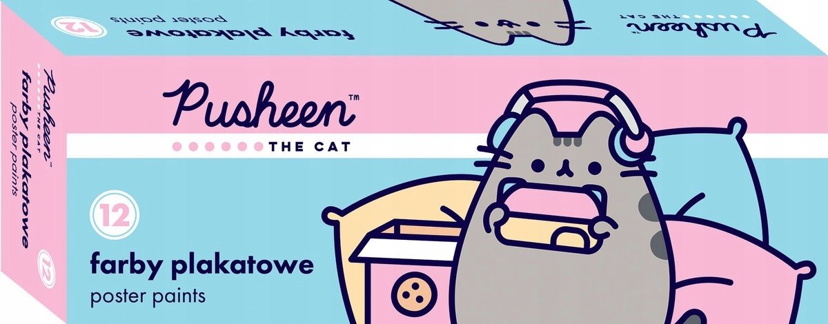 Plakkaatverf 12 Kleuren 20ml Pusheen St. Majewski