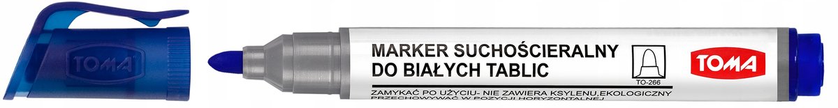 Toma TO-266 Blauwe Whiteboard Marker, 1 Stuk