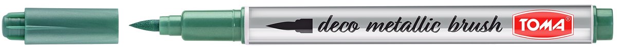 Toma Permanente Marker Groen Metallic Penseelpunt 1-3mm