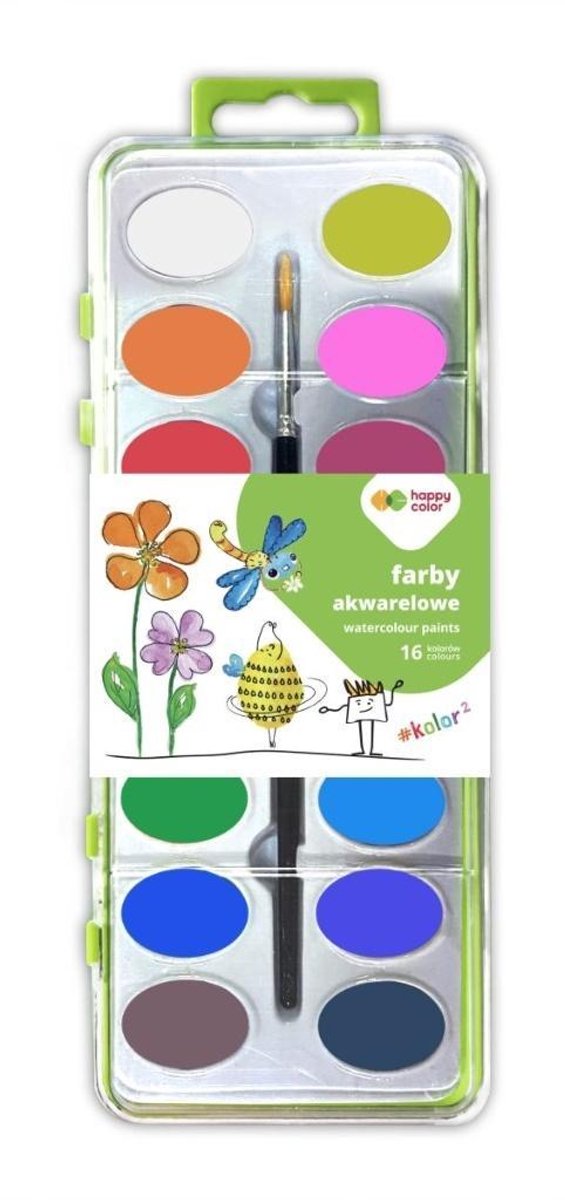 Happy Color Premium aquarelverfset - 12 levendige kleuren