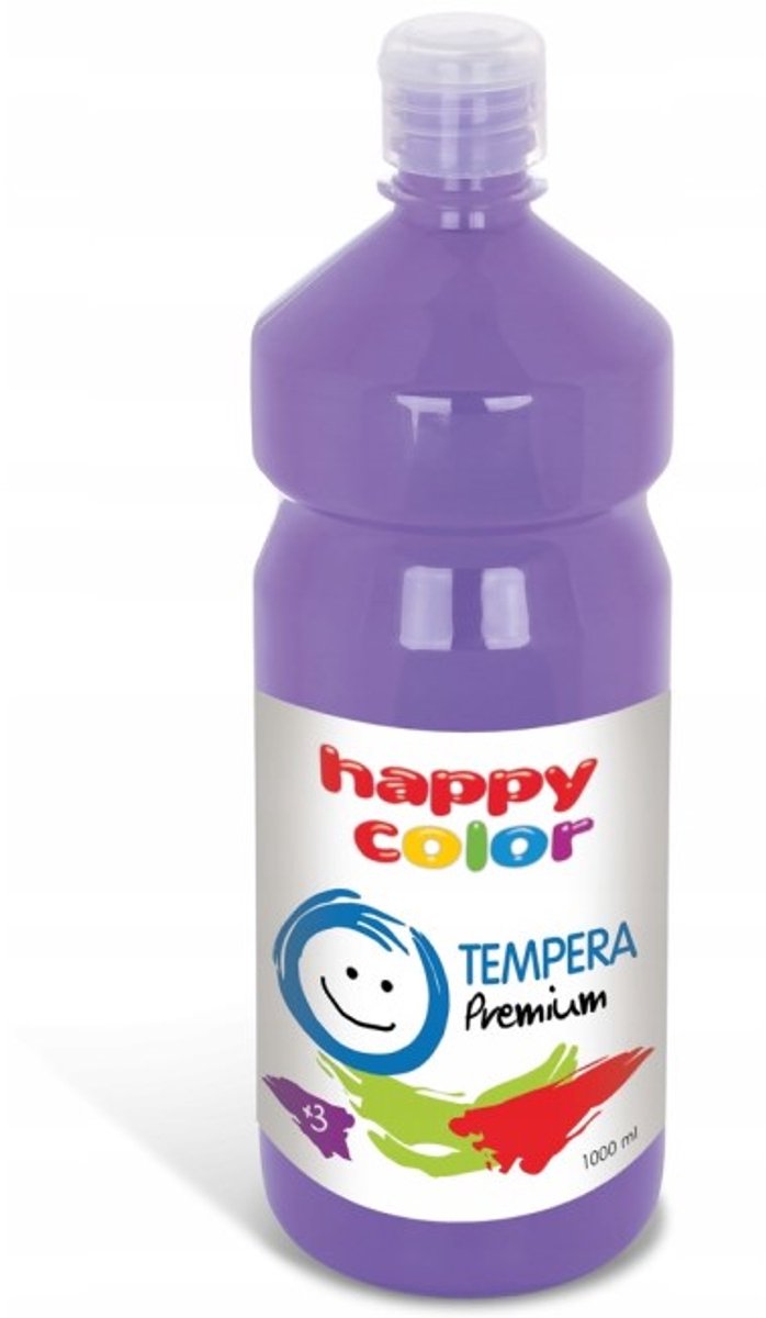 Happy Color Tempera Verf 1000ml Lavendel - Premium Kwaliteit