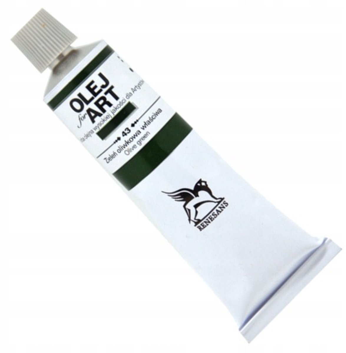 Renesans Olieverf 60ml - Olijfgroen, nr. 43