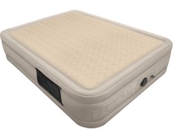 FLOAT 2 Persoons luchtbed - <3 min snel opgeblazen - Inclusief 2 opbergzakken, draagtas en reparatiekit - 203x152x46 cm - Zelfopblazend Twee persoons luchtmatras - Ingebouwde elektrische pomp - Stevig Logeerbed - CloudSpring