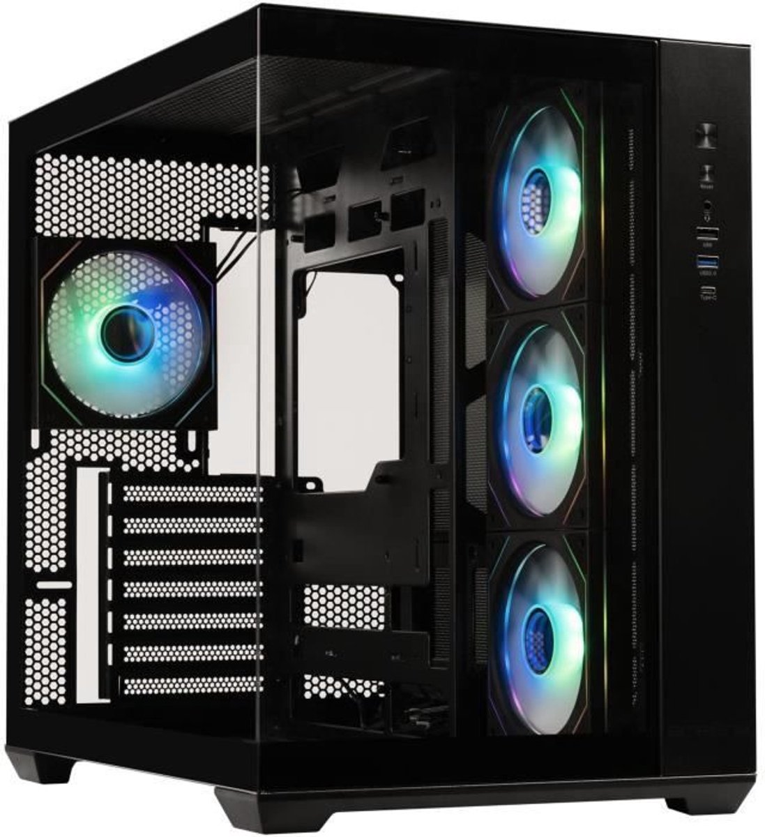 Behuizing zonder voeding - BITFENIX AL118 - Cube - ATX-formaat - Zwart